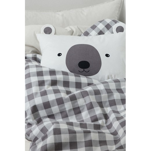 H & M - Komplet flanelowej pościeli pojedynczej - Biały H & M H&M