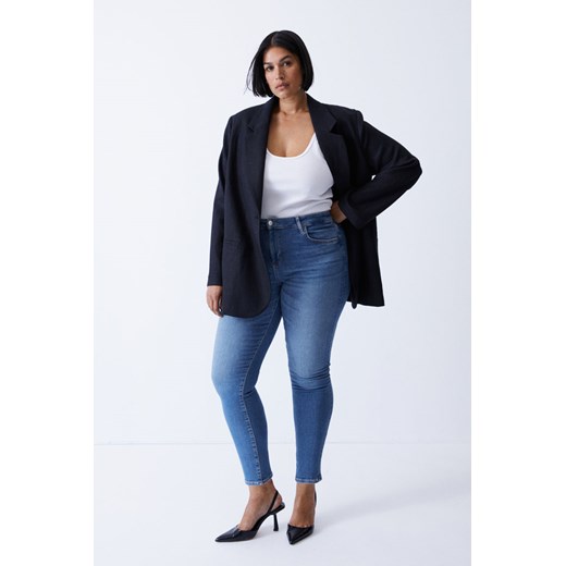 H & M - True To You Skinny Regular Ankle Jeans - Niebieski H & M XL H&M