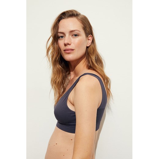 H & M - MAMA Bezszwowy biustonosz dla karmiącej 2-pak - Szary H & M H&M