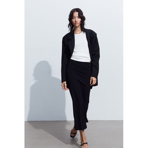 H & M - Długa spódnica dżersejowa - Czarny H & M M H&M