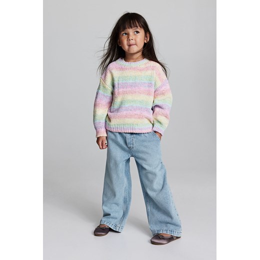 H & M - Sweter z szenili - Różowy H & M 122;128 (6-8Y) H&M