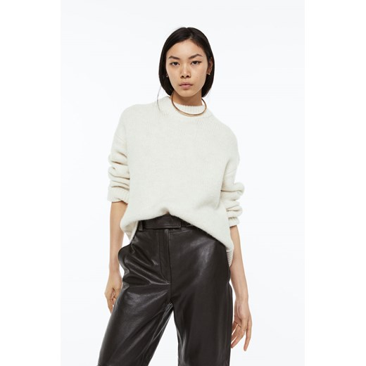 H & M - Sweter oversize - Biały H & M L H&M
