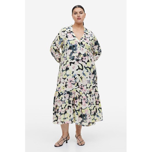 H & M - Sukienka z kołnierzykiem - Żółty H & M S H&M