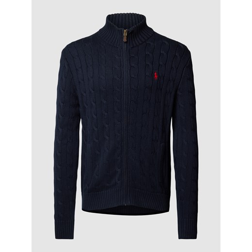 Kurtka z dzianiny z wyhaftowanym logo Polo Ralph Lauren L wyprzedaż Peek&Cloppenburg