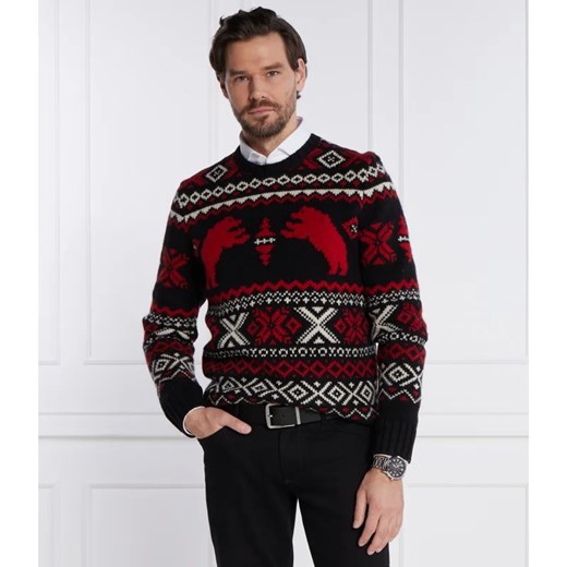 POLO RALPH LAUREN Wełniany sweter | Regular Fit ze sklepu Gomez Fashion Store w kategorii Swetry męskie - zdjęcie 164374462