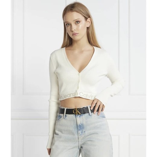 CALVIN KLEIN JEANS Kardigan | Cropped Fit L wyprzedaż Gomez Fashion Store