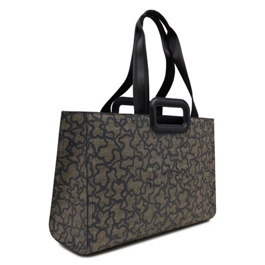 Shopper bag Tous duża ze skóry ekologicznej z nadrukiem wielokolorowa na ramię 