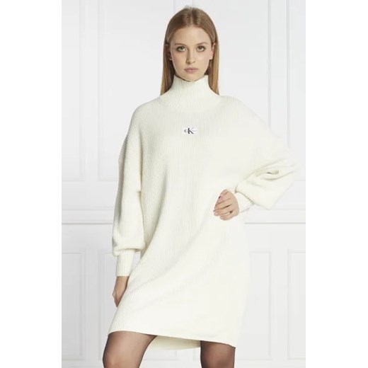 Sukienka Calvin Klein wełniana