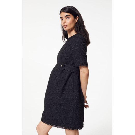 H & M - MAMA Sukienka bouclé - Czarny H & M XL H&M