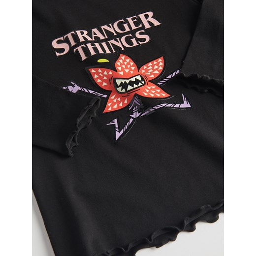 Reserved - Koszulka Stranger Things - czarny Reserved 158 (12 lat) Reserved