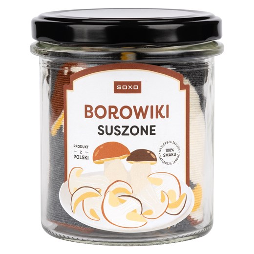 Skarpetki męskie kolorowe SOXO borowiki suszone uniwersalny Sklep SOXO