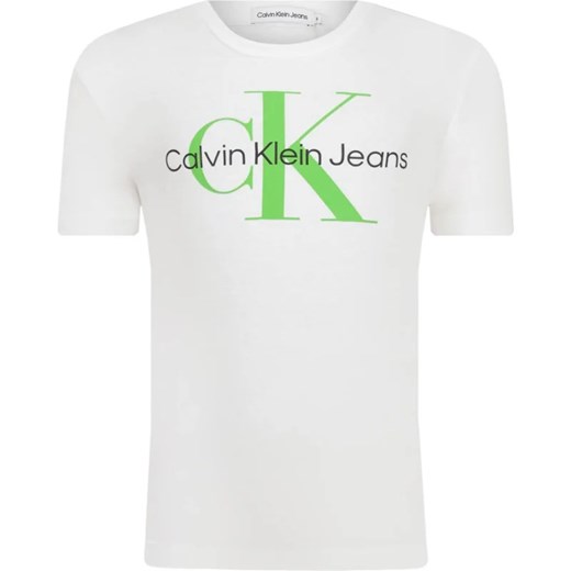 CALVIN KLEIN JEANS T-shirt | Regular Fit ze sklepu Gomez Fashion Store w kategorii Bluzki dziewczęce - zdjęcie 164404841