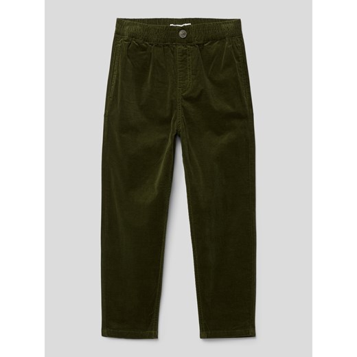 Spodnie materiałowe z drobnego sztruksu z elastycznym pasem model ‘BEN’ Name It 104 wyprzedaż Peek&Cloppenburg 