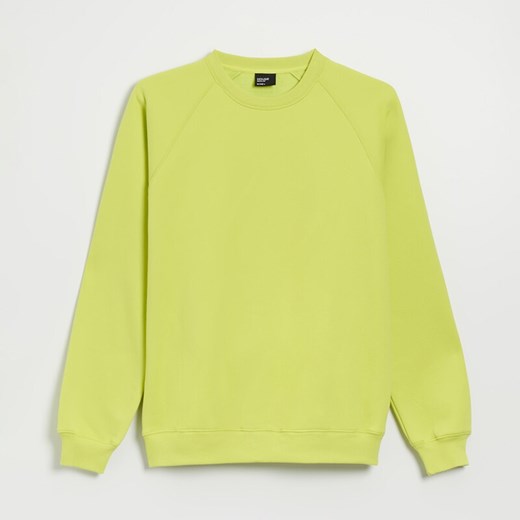 Bluza basic z raglanowym dekoltem limonkowa - Zielony House XXL House