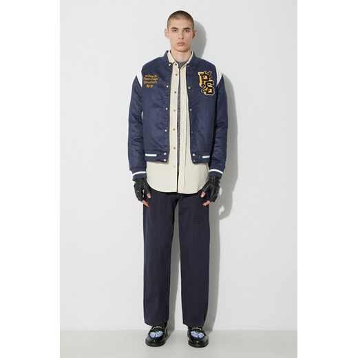 Puma kurtka bomber PUMA X STAPLE Varsity Jacket męski kolor granatowy Puma M wyprzedaż PRM