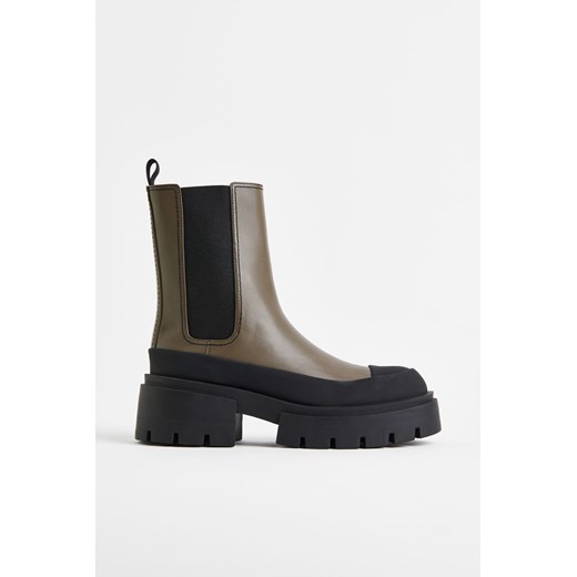 H & M - Sztyblety na grubej podeszwie - Beżowy H & M 40 H&M
