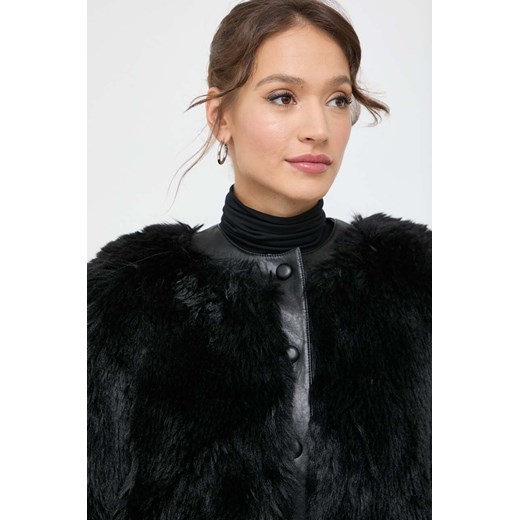 Twinset kurtka damska kolor czarny przejściowa Twinset 38 ANSWEAR.com