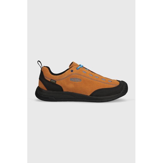 Keen buty Nxis Evo Mid WP męskie kolor brązowy ze sklepu ANSWEAR.com w kategorii Buty trekkingowe męskie - zdjęcie 164428102
