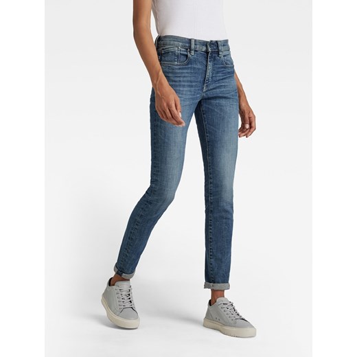G-Star Dżinsy - Skinny fit - w kolorze niebieskim ze sklepu Limango Polska w kategorii Jeansy damskie - zdjęcie 164430240
