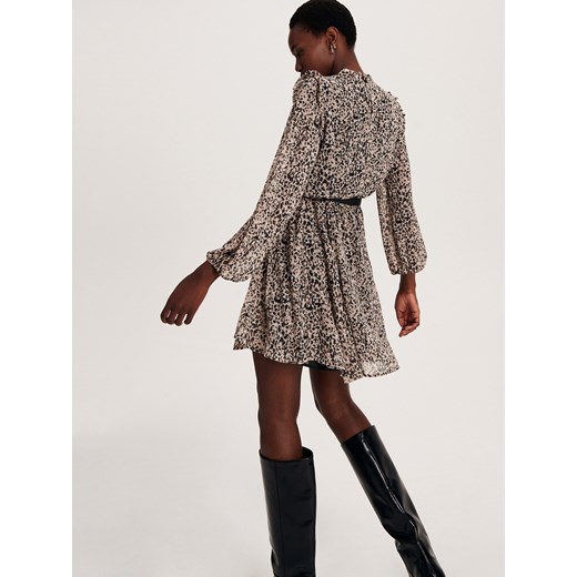 Sukienka Reserved z okrągłym dekoltem mini 