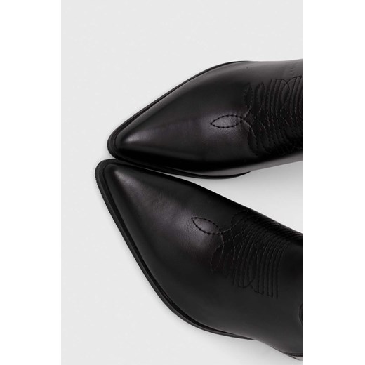 Answear Lab kowbojki kolor czarny na słupku Answear Lab 40 ANSWEAR.com