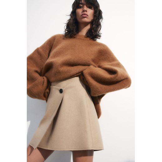 H & M - Sweter oversize z moherem - Pomarańczowy H & M S H&M