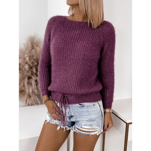 sweter estela fioletowy uni ze sklepu UBRA w kategorii Swetry damskie - zdjęcie 164461650