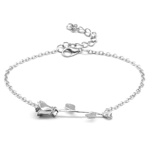 bransoletka z różyczką łańcuszek splot ankier Lovrin promocyjna cena LOVRIN