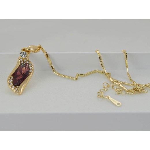 komplet biżuterii fioletowe łezki Lovrin okazja LOVRIN