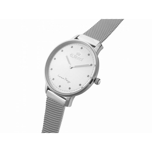 damski zegarek na bransolecie biała tarcza Lovrin LOVRIN