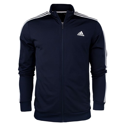 Bluza męska adidas Primegreen Essentials Warm-Up 3-Stripes granatowa H46100 M Desportivo