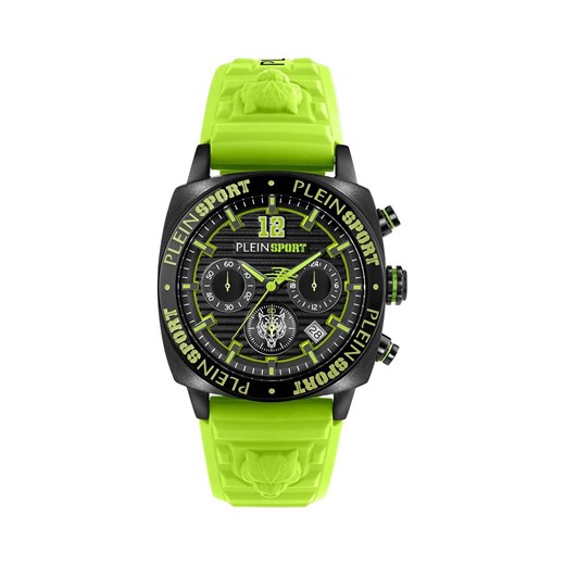 PLEIN SPORT zegarek męski kolor zielony ze sklepu ANSWEAR.com w kategorii Zegarki - zdjęcie 164499973
