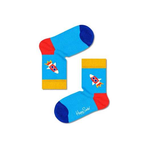 Happy Socks Skarpety &quot;Rocket&quot; w kolorze niebieskim ze wzorem Happy Socks 28-31 okazja Limango Polska