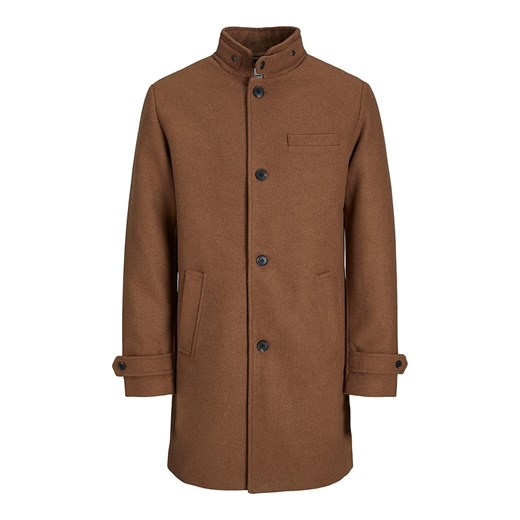 Brązowy płaszcz męski Jack & Jones 