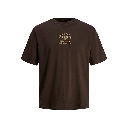 T-shirt męski Jack & Jones brązowy 