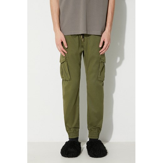 Alpha Industries spodnie męskie kolor zielony ze sklepu PRM w kategorii Spodnie męskie - zdjęcie 164507494