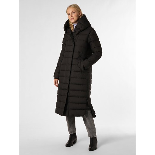 Didriksons Damski płaszcz pikowany Kobiety czarny jednolity ze sklepu vangraaf w kategorii Płaszcze damskie - zdjęcie 164509484