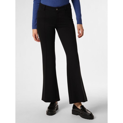 MAC Spodnie Kobiety czarny jednolity ze sklepu vangraaf w kategorii Spodnie damskie - zdjęcie 164509491