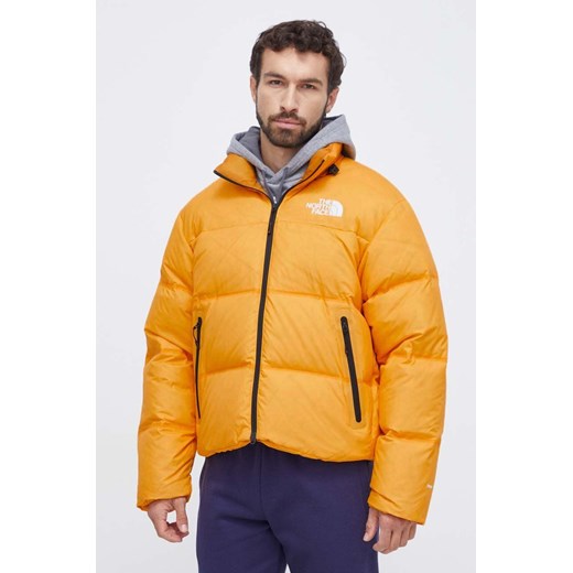 The North Face kurtka puchowa męska kolor żółty zimowa ze sklepu ANSWEAR.com w kategorii Kurtki męskie - zdjęcie 164513243