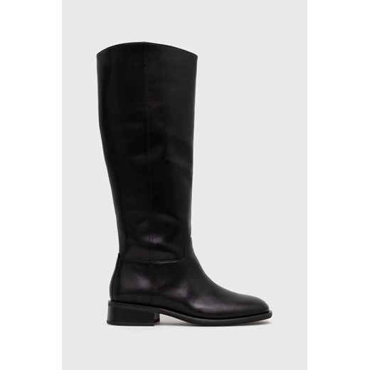 Vagabond Shoemakers kozaki skórzane SHEILA damskie kolor czarny na płaskim obcasie 5635.001.20 ze sklepu ANSWEAR.com w kategorii Kozaki damskie - zdjęcie 164513513