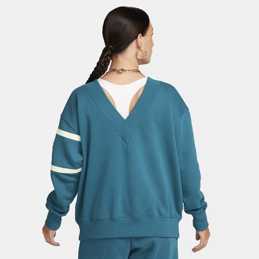 Damska bluza dresowa z dekoltem w kształcie litery V Nike Sportswear Phoenix Nike XL (EU 48-50) Nike poland