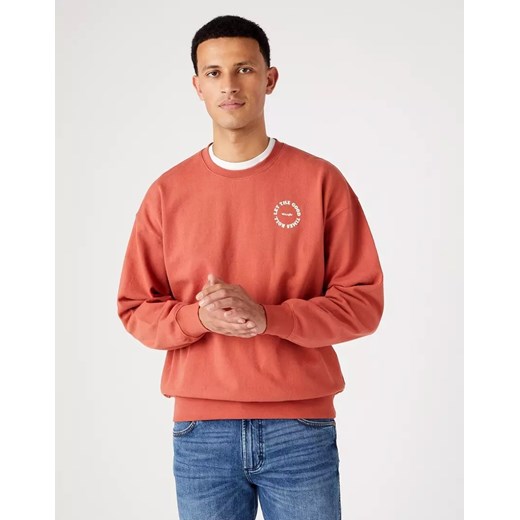 Bluza męska Wrangler czerwona jesienna