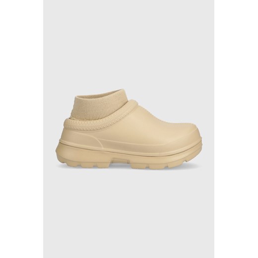 UGG kalosze Tasman X damskie kolor beżowy 1125730 ze sklepu ANSWEAR.com w kategorii Kalosze damskie - zdjęcie 164530243