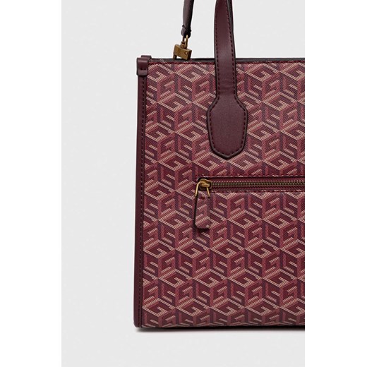 Guess torebka kolor bordowy Guess ONE ANSWEAR.com