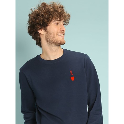 WOOOP Bluza &quot;King&quot; w kolorze granatowym ze sklepu Limango Polska w kategorii Bluzy męskie - zdjęcie 164534722