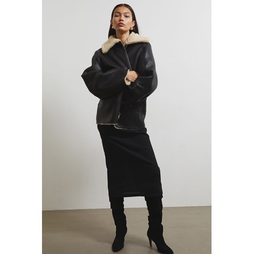 H & M - Zamszowe kozaki - Czarny H & M 39 H&M