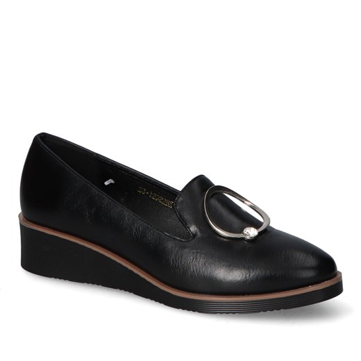 Półbuty Potocki 23-12022BK Czarne ze sklepu Arturo-obuwie w kategorii Półbuty damskie - zdjęcie 164539133