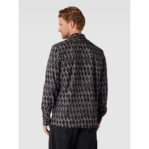 Koszula casualowa o kroju straight fit ze wzorem w zygzaki 48 Peek&Cloppenburg