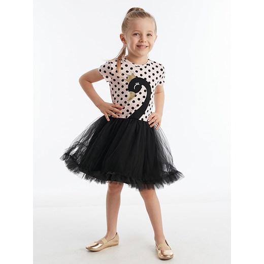 Denokids Sukienka "Black Swan" w kolorze czarno-jasnoróżowym - id: 12406472 - marki Denokids - 164544722 Denokids Sukienka "Black Swan" w kolorze czarno-jasnoróżowym ze sklepu Limango Polska w kategorii Sukienki dziewczęce - zdjęcie 164544722