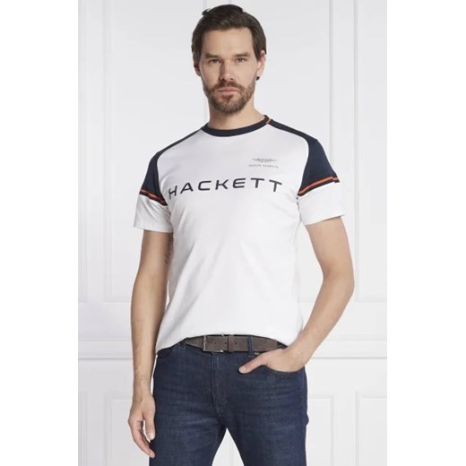 T-shirt męski Hackett London z krótkim rękawem bawełniany 